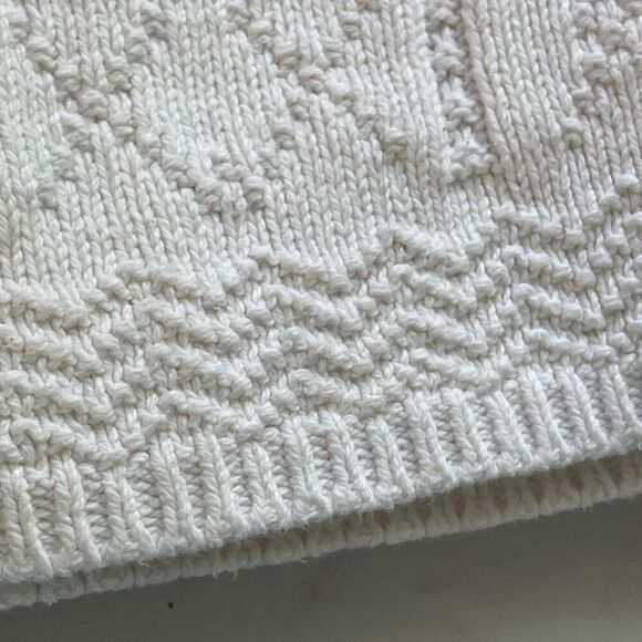 Liz‎ Wear, Cream Cable Knit Mock Turtle Sweater - Picture 9 of 10